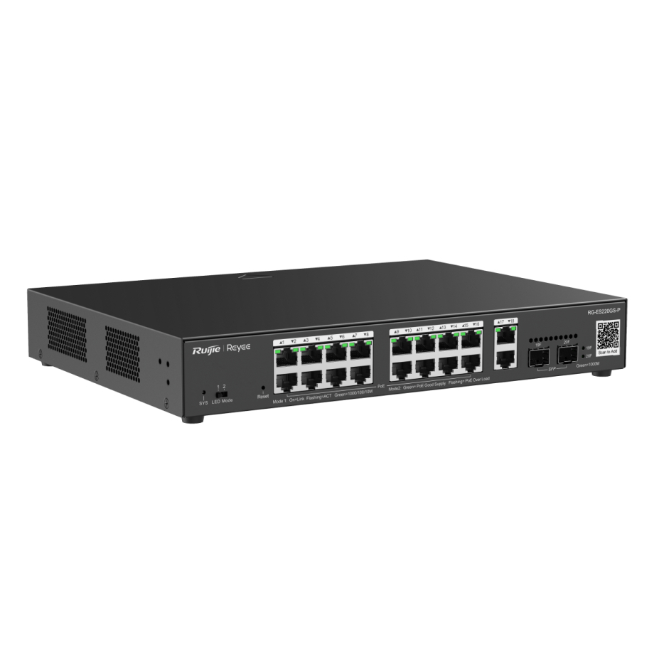 Reyee 20-Port Gigabit Smart Managed PoE Switch